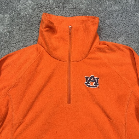 Columbia Auburn University Pullover Fleece—Men's S—Orange—1/4 Zip—EUC—Game Day‎ - Picture 2 of 15